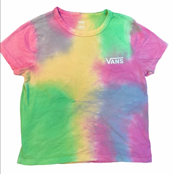 Vans Ladies Unique Tie Dye Short Sleeve Tee Shirt - Picture 3 of 10